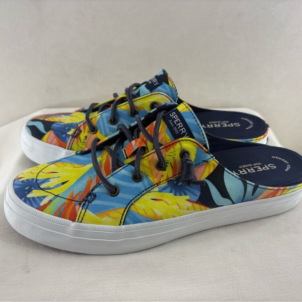 Sperry Floral Tropical Mule Sneakers - size 9.5 NWOT